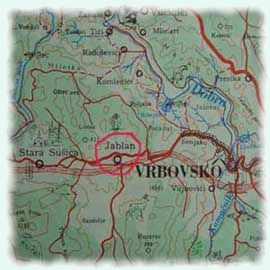 karta vrbovsko Jablan   Gorski kotar karta vrbovsko